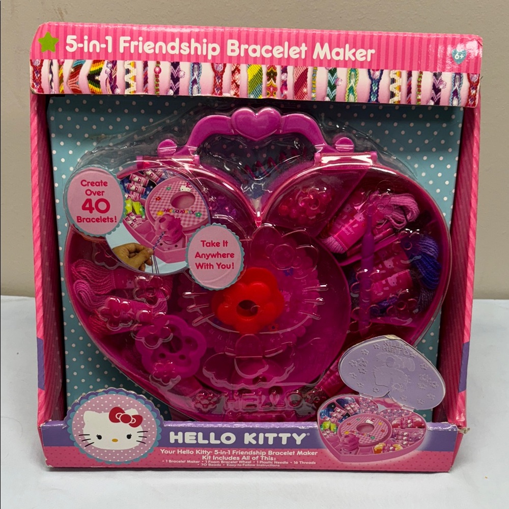 Hello Kitty 5 in 1 Friendship Bracelet Maker 2013 NEW Create 40+ Bracelet AGE 6+